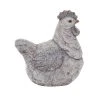 Grayson Lane 13-in x 12-in Grey Polystone Country Hen Garden Sculpture