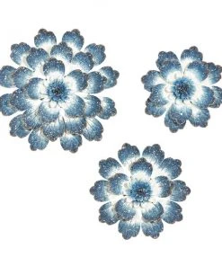 Grayson Lane 18-in H x 18-in W Floral Metal Wall Accent - Set of 3