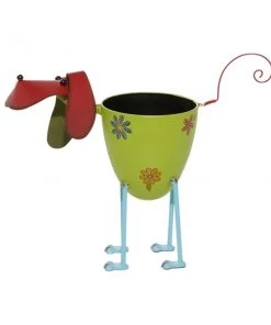 Grayson Lane 18.75-in W x 17.7-in H Green Metal Planter -GRAYSON LANE shop 330941328 AlternateImage6 l
