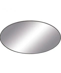 Grayson Lane 31-in L x 18-in W Oval Black Framed Wall Mirror