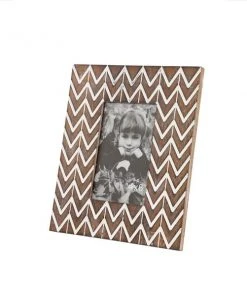 Grayson Lane 8-in x 9-in Brown Wood Modern Photo Frames - Set of 2
