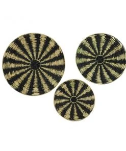 Grayson Lane 24-in H x 24-in W Abstract Metal Wall Accent - Set of 3