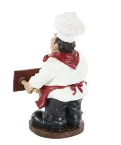 Grayson Lane Traditional Red/White Polystone Chef with Welcome Sign -GRAYSON LANE shop 330941341 AlternateImage7 l