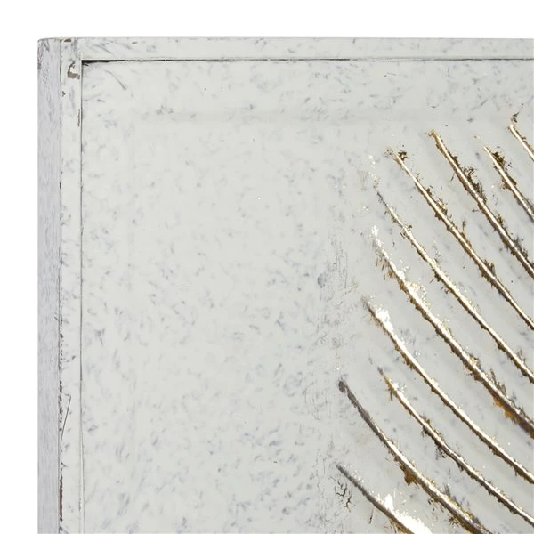 Grayson Lane 30.5-in H x 23-in W Contemporary Iron Leaves Wall Accent 4 Grayson Lane 30.5-in H x 23-in W Contemporary Iron Leaves Wall Accent - Image 4