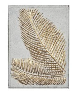 Grayson Lane 30.5-in H x 23-in W Contemporary Iron Leaves Wall Accent