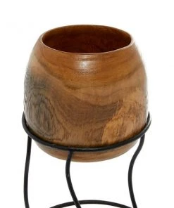 Grayson Lane 5.50-in W x 9.35-in H Brown Metal Planter - 3-Pack -GRAYSON LANE shop 330941344 AlternateImage4 l