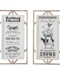 Grayson Lane 29.5-in H x 16-in W Farmhouse Wood Sign Wall Accent - Set of 2 -GRAYSON LANE shop 330941349 AlternateImage7 l