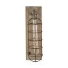 Grayson Lane 10-in W Distressed Brown Industrial Wall Sconce