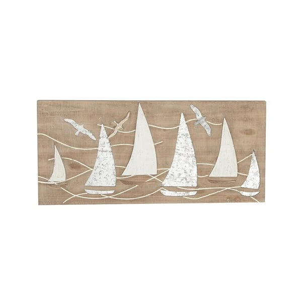 330941358_MainImage_001_l.jpg Grayson Lane 15-in H x 32-in W Sailboat Wood Wall Accent -GRAYSON LANE shop 330941358 MainImage 001 l