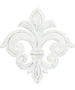 Grayson Lane 24-in H x 24-in W Ornamental White Wood Wall Accent