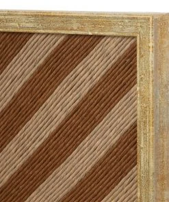 Grayson Lane Brown Wood Framed 24-in H x 24-in W Abstract MDF Hand-Painted Shadow Box -GRAYSON LANE shop 330941360 AlternateImage3 l