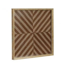 Grayson Lane Brown Wood Framed 24-in H x 24-in W Abstract MDF Hand-Painted Shadow Box -GRAYSON LANE shop 330941360 AlternateImage5 l