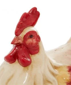 Grayson Lane 9-in x 15-in Red Ceramic Farmhouse Rooster Garden Sculpture -GRAYSON LANE shop 330941362 AlternateImage3 l