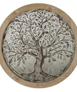 Grayson Lane 23.6-in H x 23.55-in W Wood Tree Wall Accent