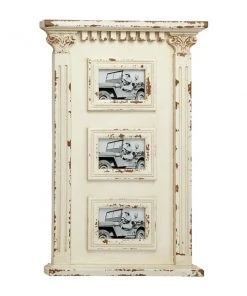 Grayson Lane 27-in x 18-in White Wood Vintage Wall-Mounted Photo Frame