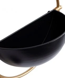 Grayson Lane 15.50-in W x 14.75-in H Black Metal Hanging Wall Planter - 3-Pack -GRAYSON LANE shop 330941368 AlternateImage3 l