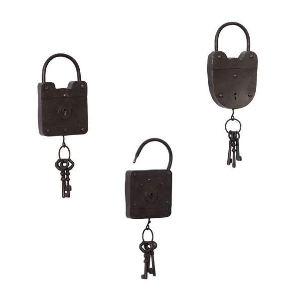 330941369_AlternateImage7_l.jpg Grayson Lane 16-in H x 6-in W Industrial Metal Wall Accent - Set of 3 -GRAYSON LANE shop 330941369 AlternateImage7 l