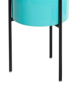 Grayson Lane 9.7-in W x 18.1-in H Teal Metal Planter - 3-Pack 9 Grayson Lane 9.7-in W x 18.1-in H Teal Metal Planter - 3-Pack -GRAYSON LANE shop 330941374 AlternateImage4 l