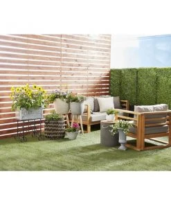 Grayson Lane 16-in W x 32-in H Grey Clay Planter -GRAYSON LANE shop 330941375 AlternateImage8 l