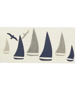 Grayson Lane 14.35-in H x 31.4-in W Nautical Wood Wall Accent