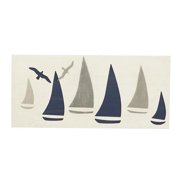 Grayson Lane 14.35-in H x 31.4-in W Nautical Wood Wall Accent 1 Grayson Lane 14.35-in H x 31.4-in W Nautical Wood Wall Accent