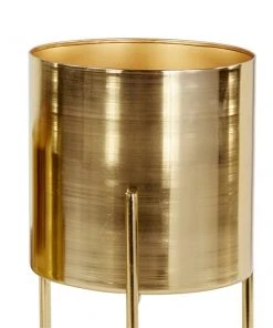 Grayson Lane 10-in W x 18-in H Gold Metal Planter - 3-Pack -GRAYSON LANE shop 330941400 AlternateImage4 l