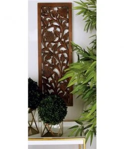 Grayson Lane 36-in H x 12-in W Traditional Floral Brown Wood Wall Accent 7 Grayson Lane 36-in H x 12-in W Traditional Floral Brown Wood Wall Accent -GRAYSON LANE shop 330941408 AlternateImage3 l