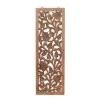 Grayson Lane 36-in H x 12-in W Traditional Floral Brown Wood Wall Accent