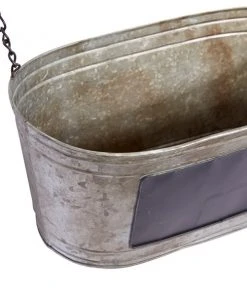 Grayson Lane 24-in W x 11-in H Grey Metal Window Box 2 Grayson Lane 24-in W x 11-in H Grey Metal Window Box -GRAYSON LANE shop 330941429 AlternateImage3 l