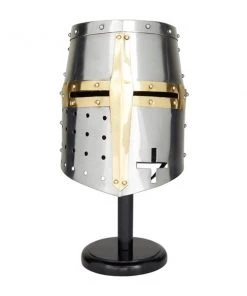 GRAYSON LANE Greyson Lane Silver/Gold Vintage Iron Helmet - 17-in x 10-in