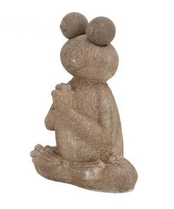 Grayson Lane 20-in x 17-in Brown Polystone Eclectic Frog Garden Sculpture -GRAYSON LANE shop 330941446 AlternateImage5 l