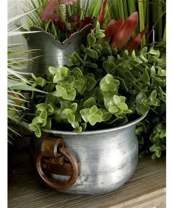 Grayson Lane 13-in W x 6-in H Grey Metal Planter - 3-Pack 7 Grayson Lane 13-in W x 6-in H Grey Metal Planter - 3-Pack -GRAYSON LANE shop 330941447 AlternateImage2 l