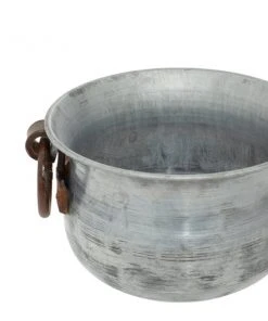 Grayson Lane 13-in W x 6-in H Grey Metal Planter - 3-Pack 9 Grayson Lane 13-in W x 6-in H Grey Metal Planter - 3-Pack -GRAYSON LANE shop 330941447 AlternateImage4 l