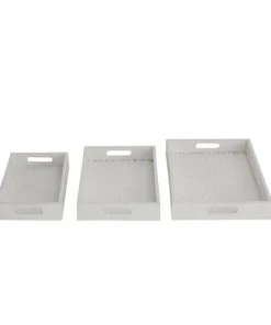 Grayson Lane White Rectangle Serving Trays - Set of 3 -GRAYSON LANE shop 330941455 AlternateImage4 l