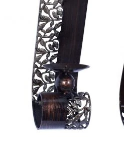 Grayson Lane 2 Candle Brown Metal Sconce Candle Holder - Set of 2 -GRAYSON LANE shop 330941461 AlternateImage3 l