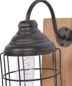 Grayson Lane 11-in W Brown and Black Industrial Wall Sconce -GRAYSON LANE shop 330941464 AlternateImage3 l