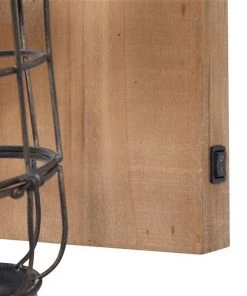 Grayson Lane 11-in W Brown and Black Industrial Wall Sconce -GRAYSON LANE shop 330941464 AlternateImage4 l