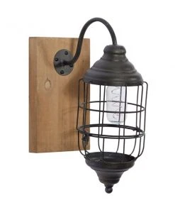 Grayson Lane 11-in W Brown and Black Industrial Wall Sconce -GRAYSON LANE shop 330941464 AlternateImage5 l
