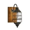 Grayson Lane 11-in W Brown and Black Industrial Wall Sconce