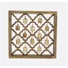 Grayson Lane 17-in H x 17-in W Farmhouse Gold Wood Wall Accent