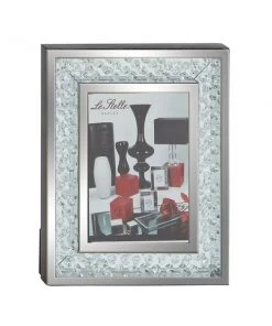 Grayson Lane 11-in x 9-in Clear Wood Glam Photo Frame