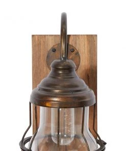 Grayson Lane 11-in W Distressed Brown Industrial Wall Sconce 9 Grayson Lane 11-in W Distressed Brown Industrial Wall Sconce -GRAYSON LANE shop 330941471 AlternateImage4 l