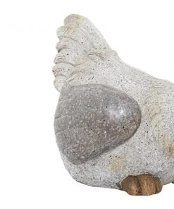 Grayson Lane 13-in x 16-in White Polystone Country Hen Garden Sculpture -GRAYSON LANE shop 330941474 AlternateImage4 l