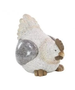 Grayson Lane 13-in x 16-in White Polystone Country Hen Garden Sculpture