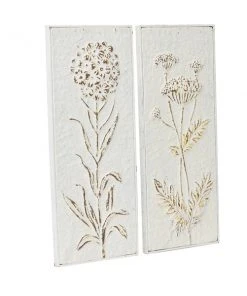 Grayson Lane 23-in H x 9.5-in W Floral Metal Wall Accent - Set of 2 -GRAYSON LANE shop 330941477 AlternateImage7 l