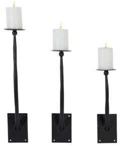 Grayson Lane 3 Candle Metal Sconce Candle Holder - Set of 3