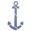 Grayson Lane 27-in H x 15-in W Costal Blue Wood Anchor Wall Accent
