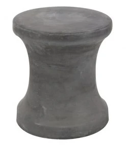 Grayson Lane 16-in x 14-in Black Outdoor Foot Stool