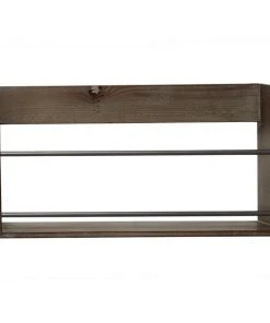 Grayson Lane 23.5-in L x 12-in H x 4-in D Wood Shelf
