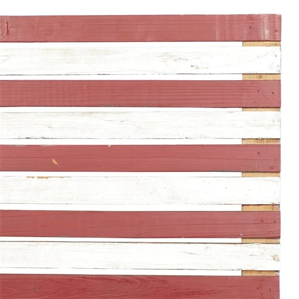 Grayson Lane 21-in H x 38-in W Farmhouse Wood American Flag Wall Accent 4 Grayson Lane 21-in H x 38-in W Farmhouse Wood American Flag Wall Accent - Image 4